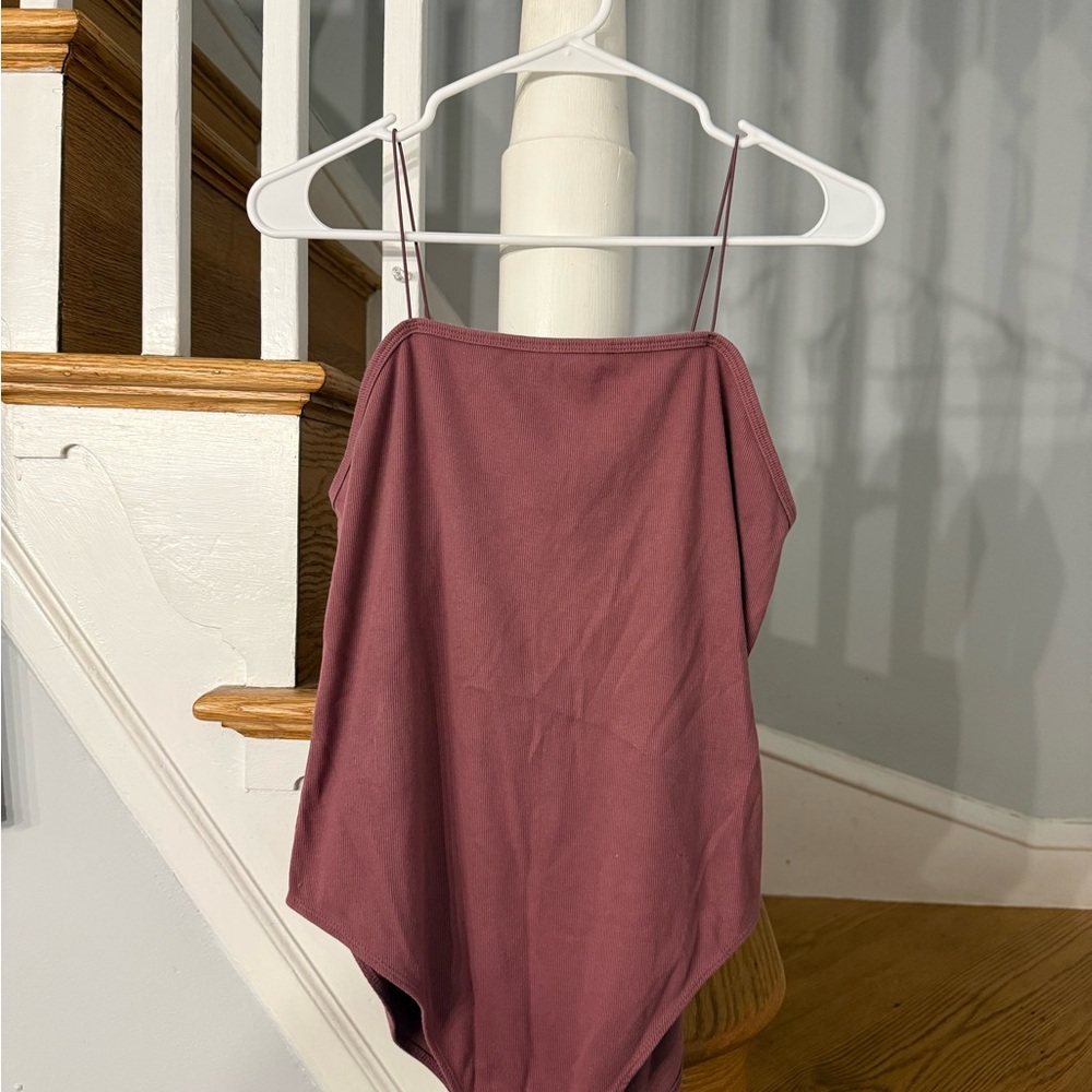 Dusty Rose Spaghetti Strap BodySuit